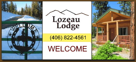 Welcome to log cabin vacation living Lozeau Montana style